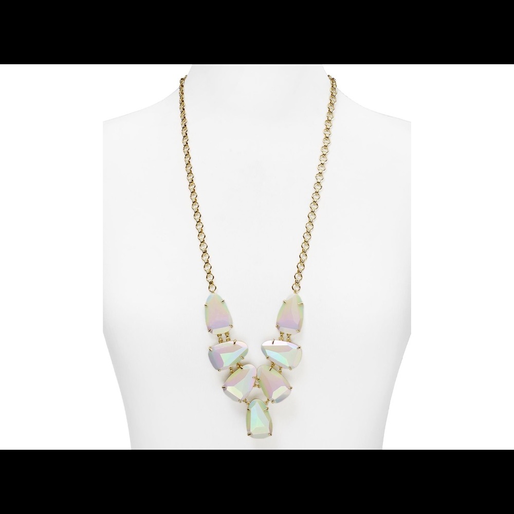Kendra Scott White Iridescent Harlie Necklace